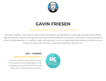Tablet Screenshot of gavinfriesen.com